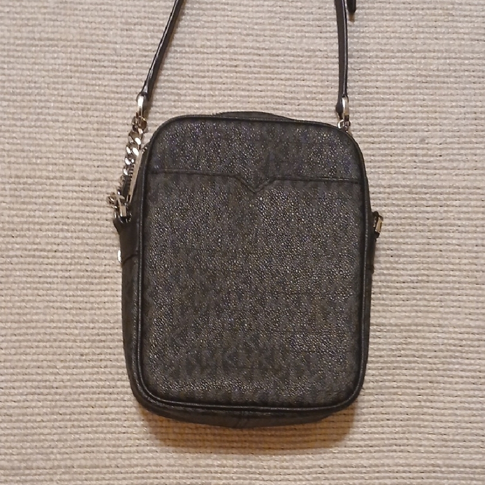 Michael Kors Gray and Black Messenger Bag - Picture 5 of 15